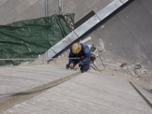 Prace wysokościowe Kraków - remont elewacji.